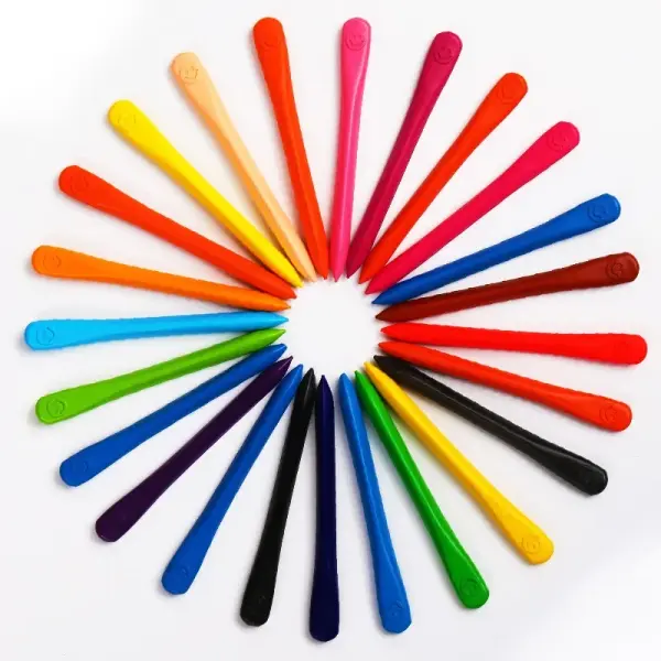 12 Pcs Plastic Crayons Colour