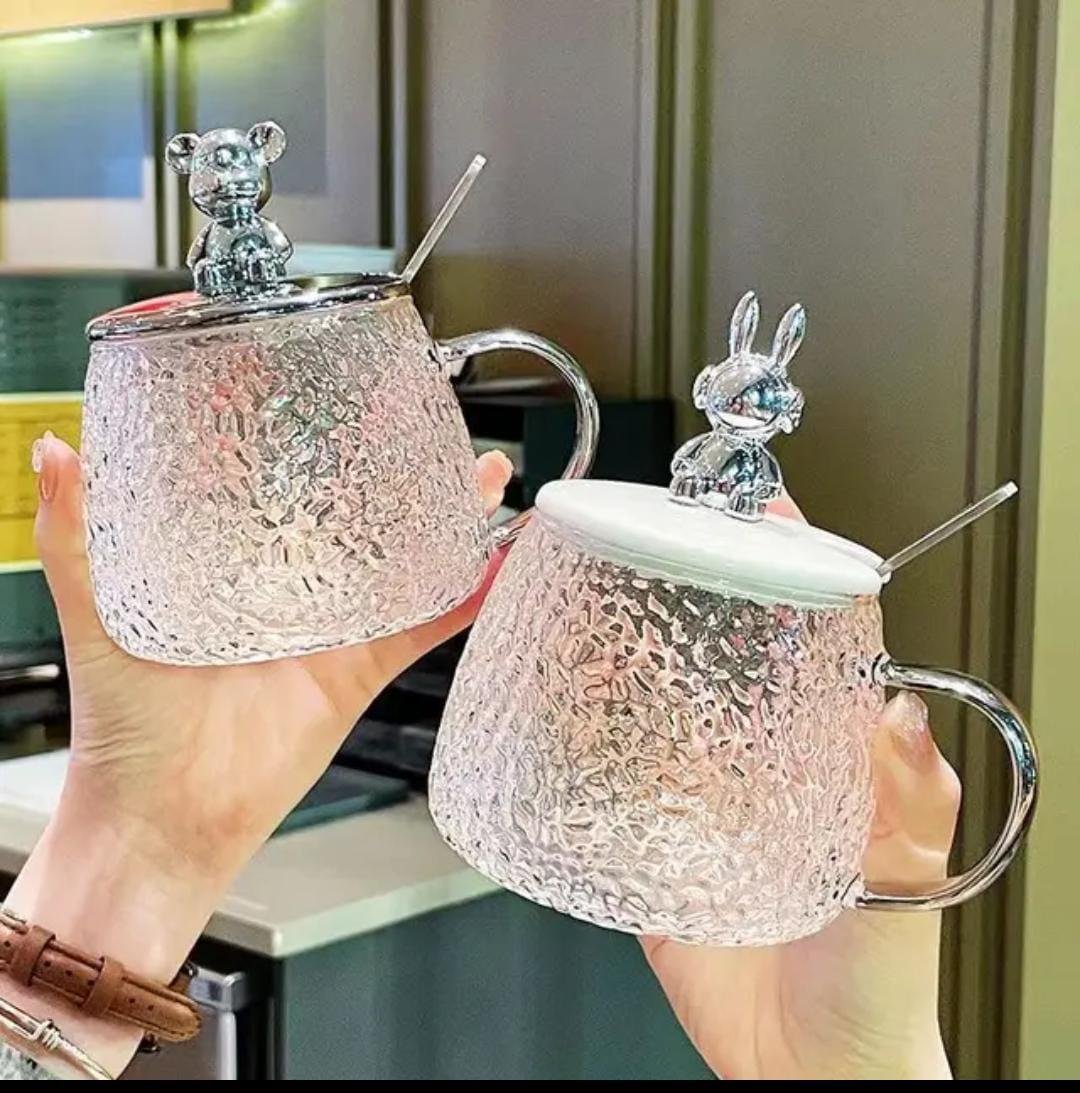 Coffee Cups with Lid and Spoon