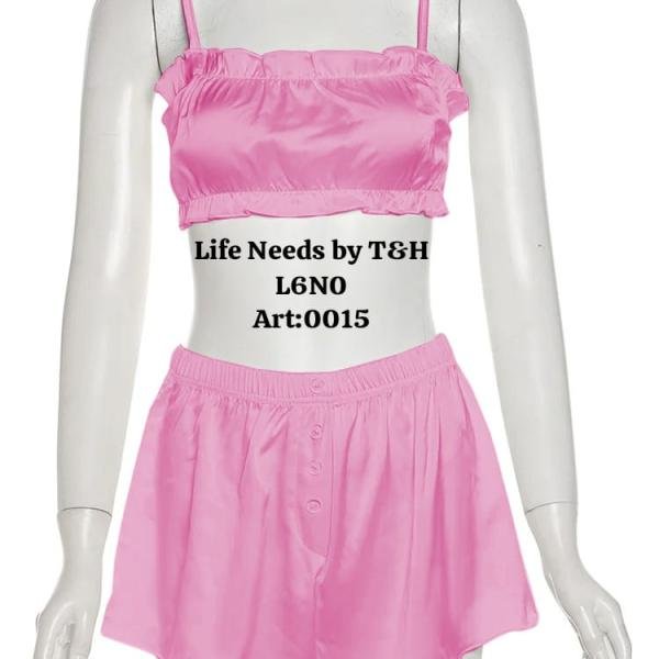 2 Pec Silk Bikni Night Wear