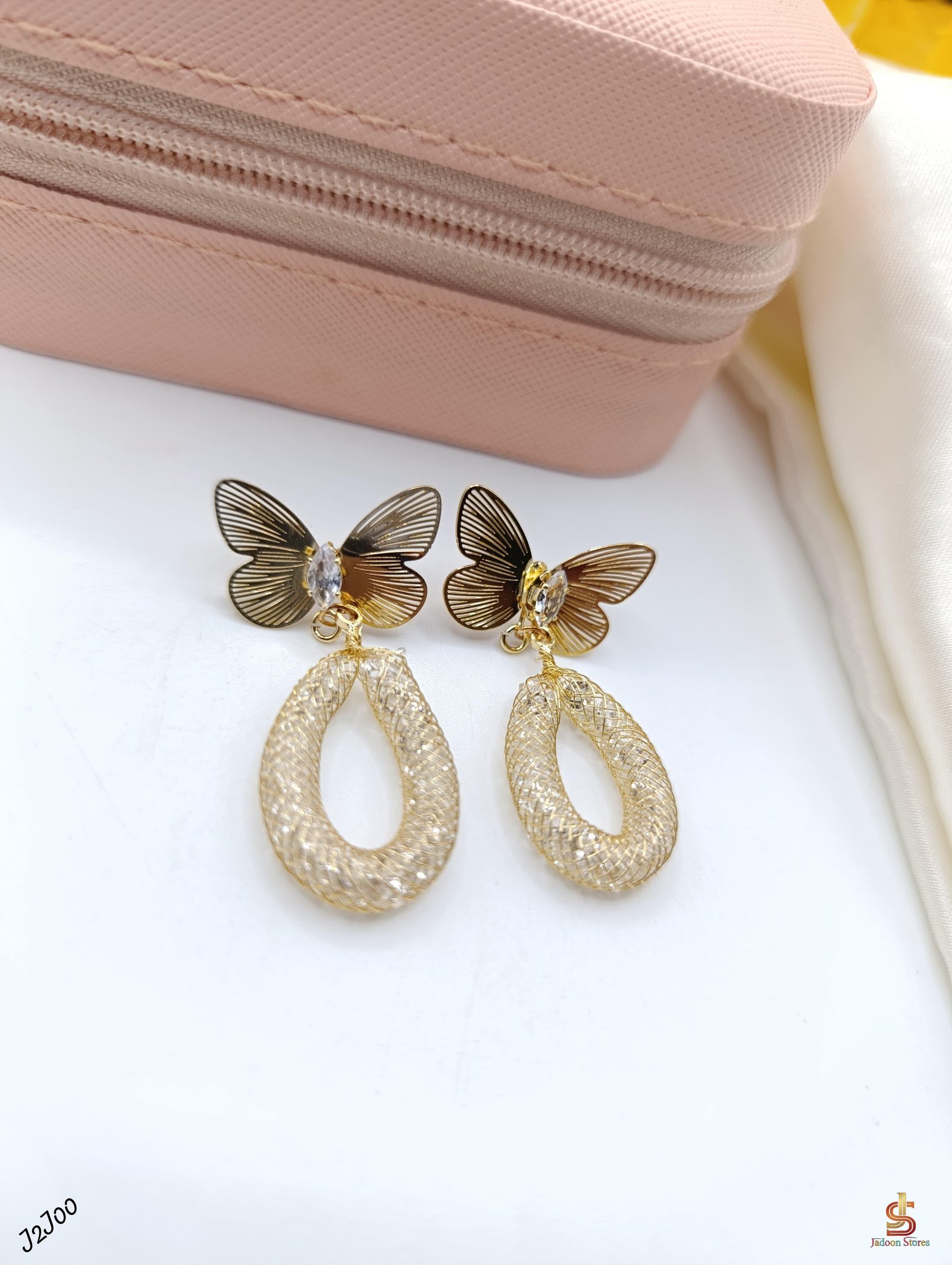 Gold Plated Butterfly Earrings