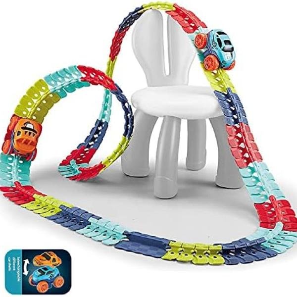 46 Pcs Flexible Changeable Magic Race Car