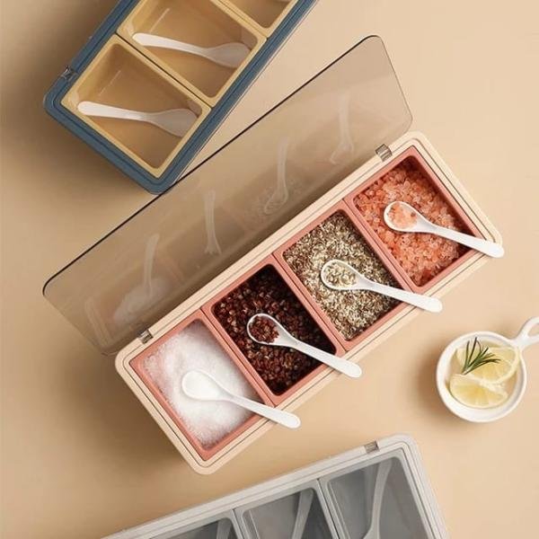 4pcs Detachable Masala Box