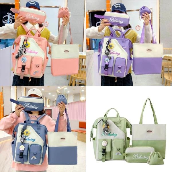 4 Pcs Bag Set For Girls