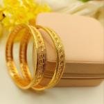 Gold Plated 2pc Bangels