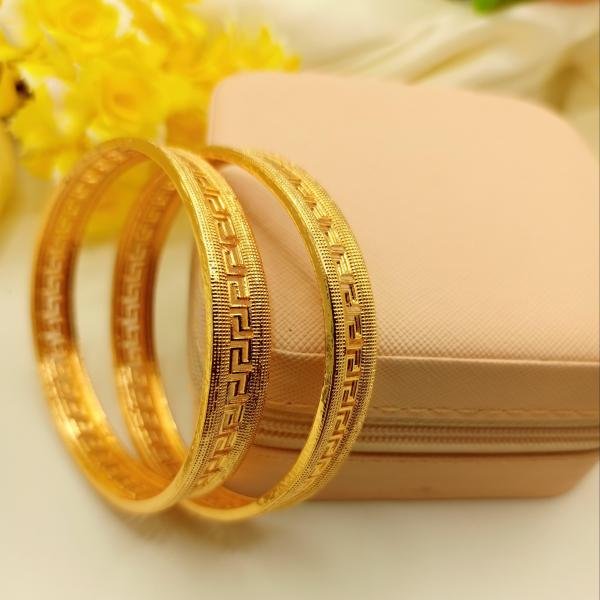 Gold Plated 2pc Bangels