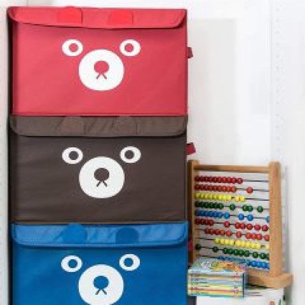 2 Boxes of Panda Design Folding Storage
