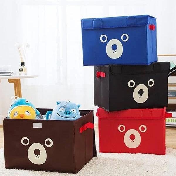 2 Boxes of Panda Design Folding Storage