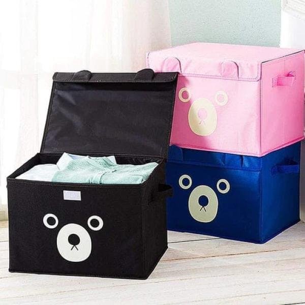 2 Boxes of Panda Design Folding Storage