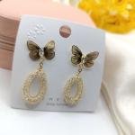 Gold Plated Butterfly Earrings
