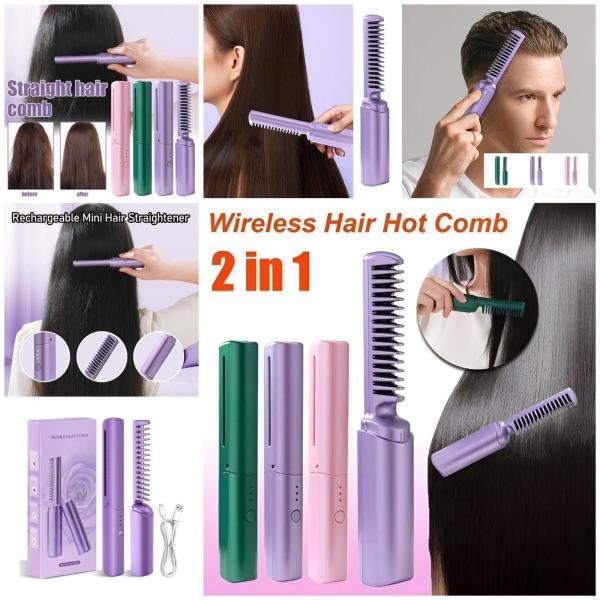 Wireless Rechargeable Travel Comb Hair