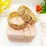 Gold Plated Zirqoon 2Pc Bangels