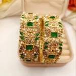 Gold Plated Zirqoon 2Pc Bangels