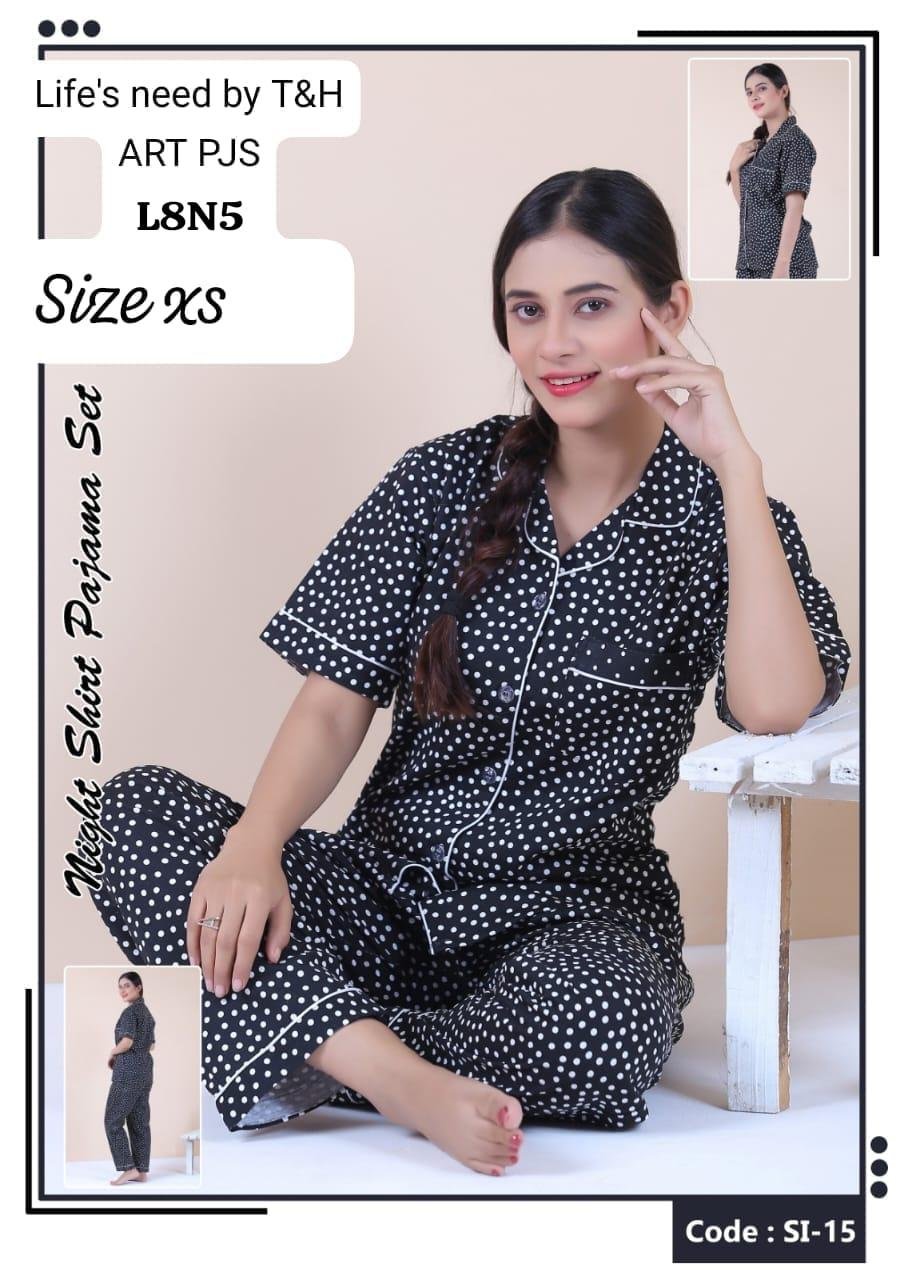 2 PEC PAJAMA SHIRT PRINTED