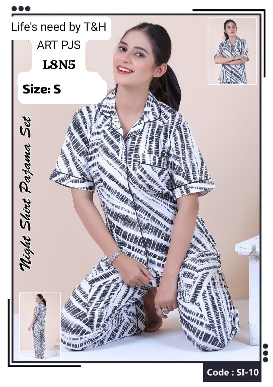 2 PEC PAJAMA SHIRT PRINTED