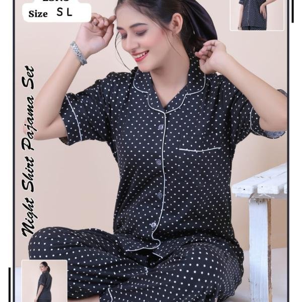 2 PEC PAJAMA SHIRT PRINTED