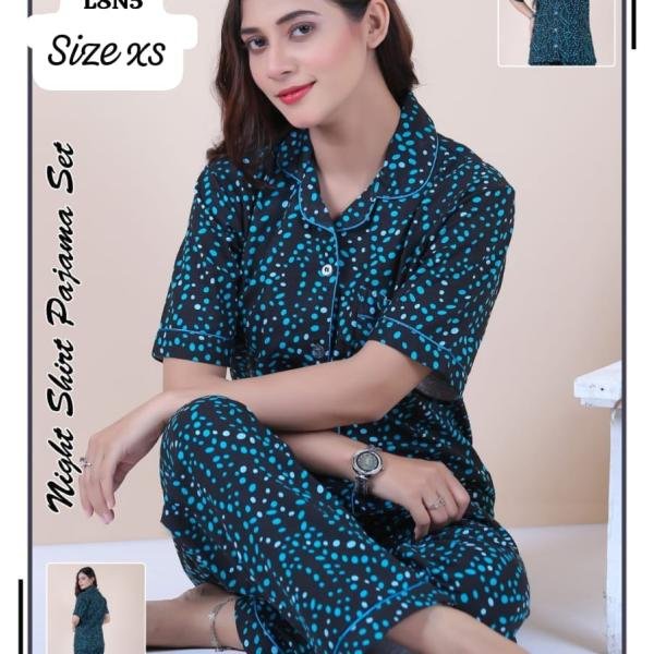 2 PEC PAJAMA SHIRT PRINTED