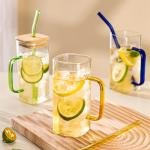 Glass Cup With Wooden Lid