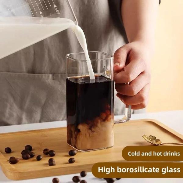 Glass Cup With Wooden Lid