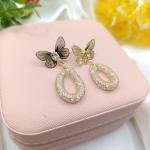 Gold Plated Butterfly Earrings